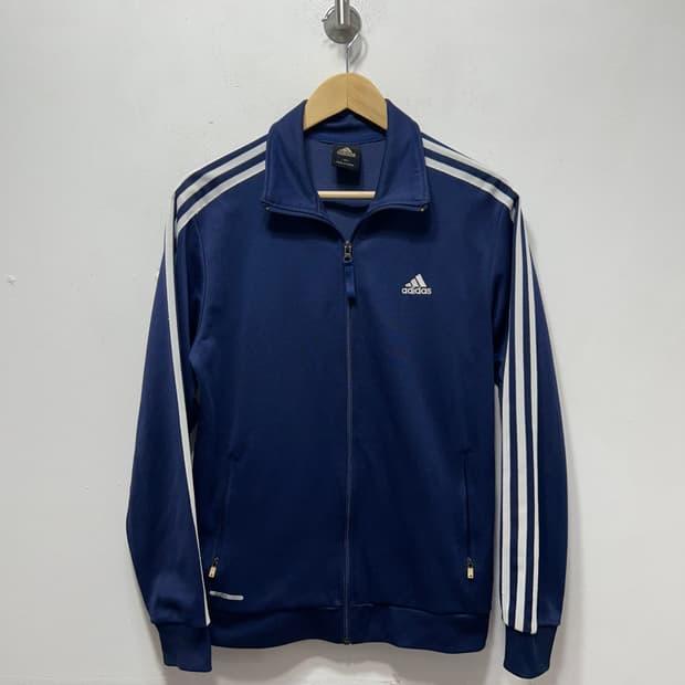 아디다스 네이비 트랙 저지 집업 L /100 