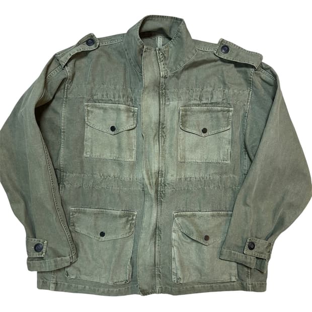 워싱 야상 자켓 