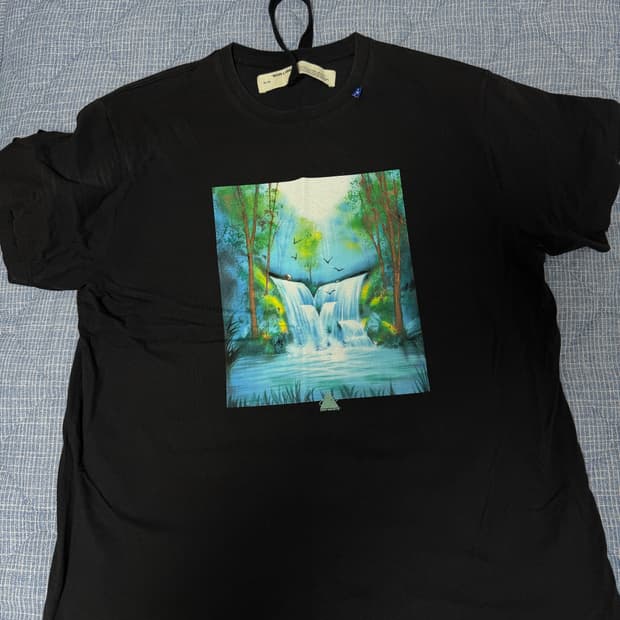 오프화이트 워터폴 반팔 xxs