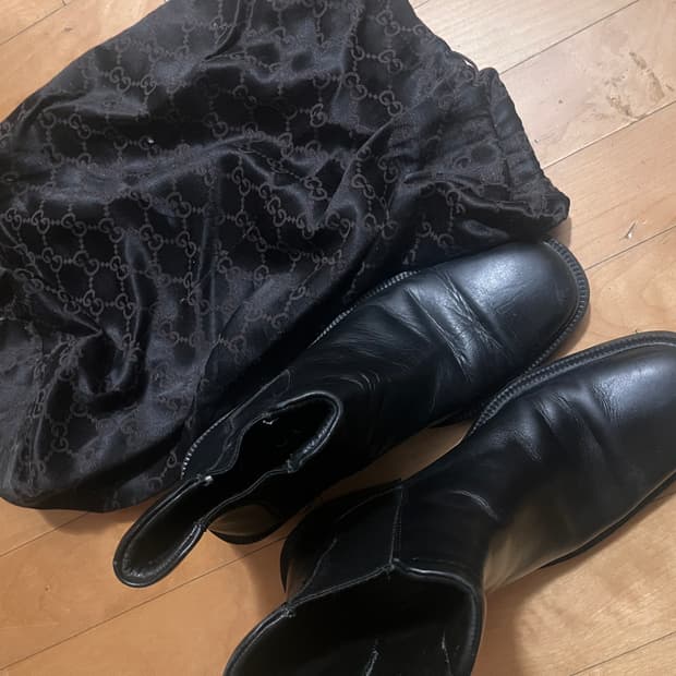 구찌 블랙 앵클 첼시부츠 250~255 구두