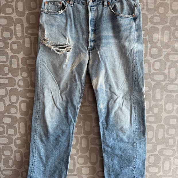 Levi's 리바이스 USA 빈티지 501-0115 커스텀 데님 청바지