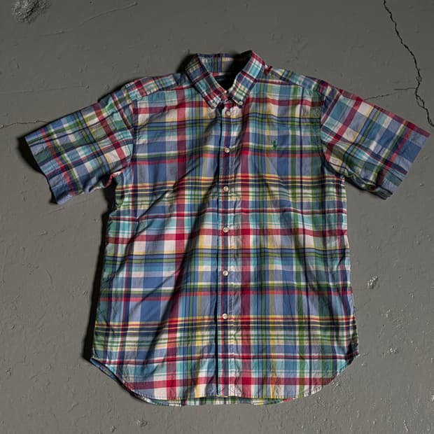 폴로 랄프로렌(Polo Ralph Lauren) 마드라스 체크 반팔셔츠