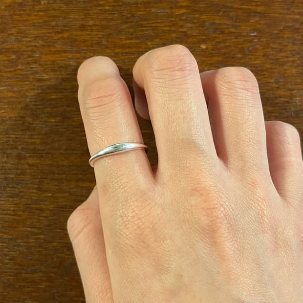 새상품 여성 굴곡 반지 은반지 실버링