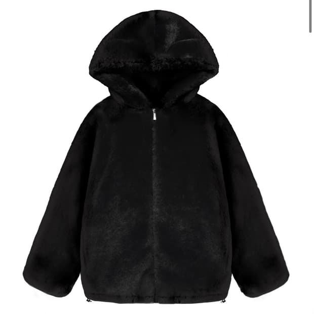 클리시어 피치푸딩 퍼자켓 블랙