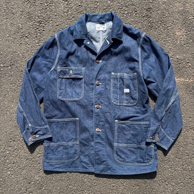 일본 빅존 데님 초어 자켓