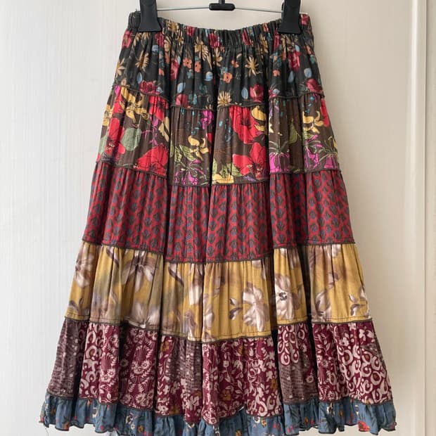 카모메산장 패치 스커트 캉캉 스커트 / 모리걸 하구미