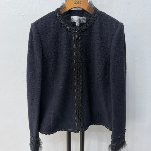 매장판정품) ST.JOHN 컬렉션 센존 블랙 트위드 자켓 6