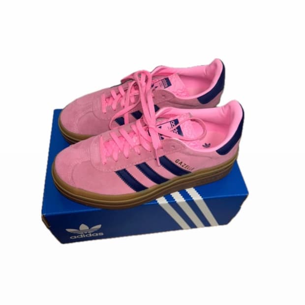 (W)235 아디다스 가젤 볼드 핑크 글로우 빅토리 블루