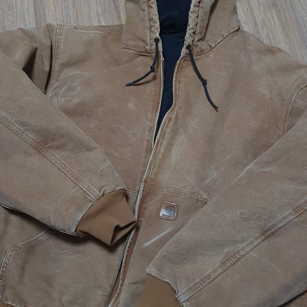 [XL]칼하트 j130 BRN 샌드스톤 액티브 자켓