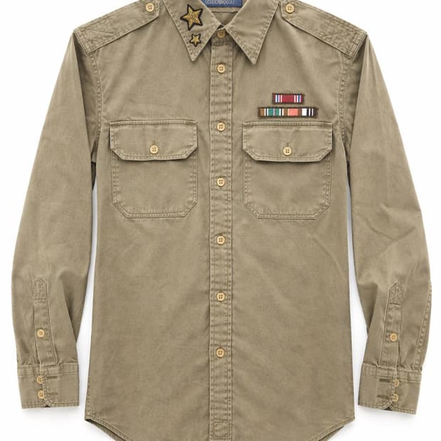 랄프로렌 카키색 RELAXED FIT 셔츠