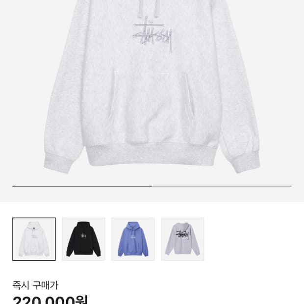 스투시 베이직 후드티