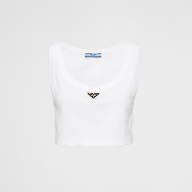 프라다 저지 크롭 탱크 탑 36