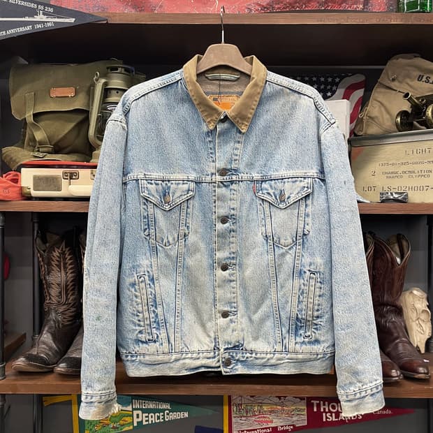 90s 리바이스 made in ITALY 블랭킷 라이닝 데님 자켓