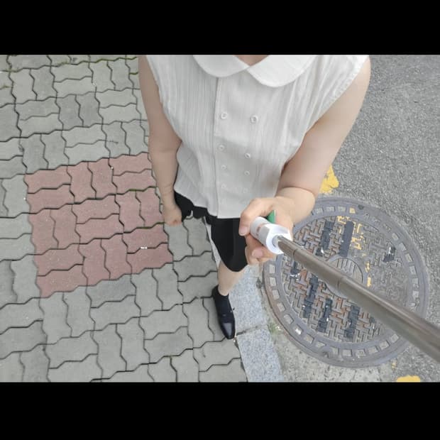 Aoi/x 투버튼 민소매