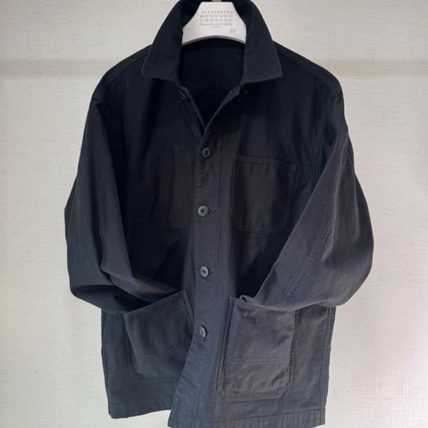 [미품] 재팬 백사틴 프렌치 워크 재킷