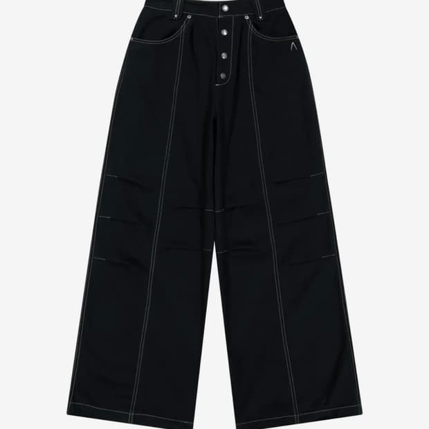 아캄 핀턱 코튼 팬츠 블랙 1판매합니다