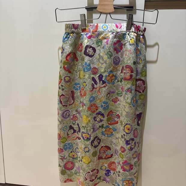 일본 빈티지 스커트 flower pattern