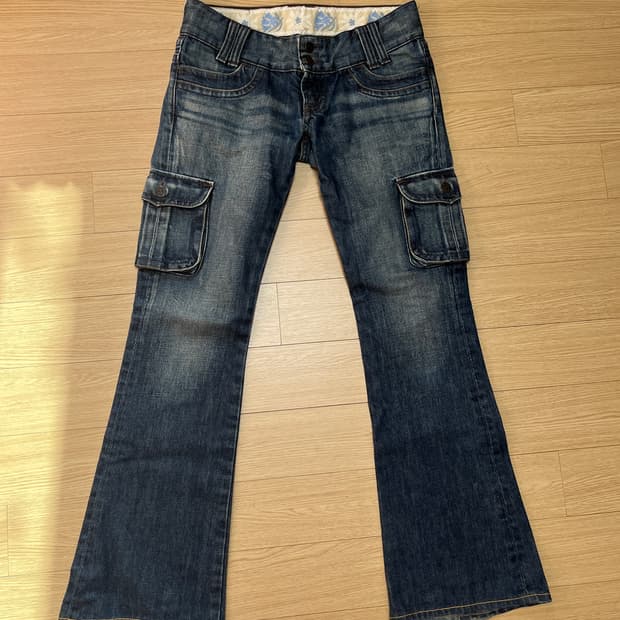 여성용 빈티지 부츠컷 바지