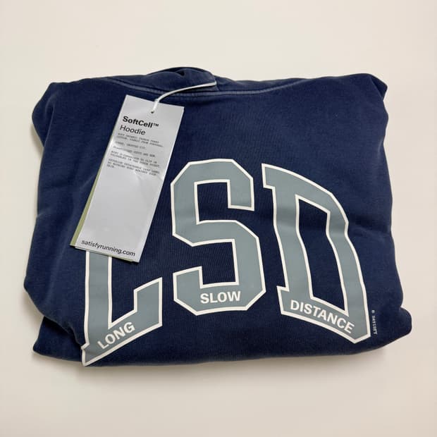 새티스파이 소프트셀 후드 썬 블리치드 인디고 L XL