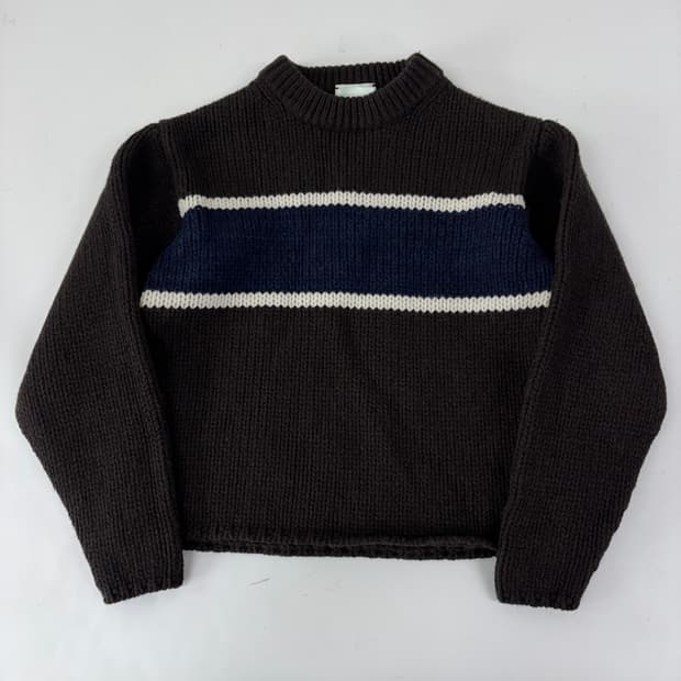 카키스 khakis 스트라이프 니트