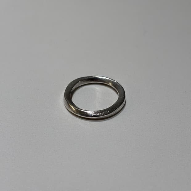 빈티지 트위스트 실버 링