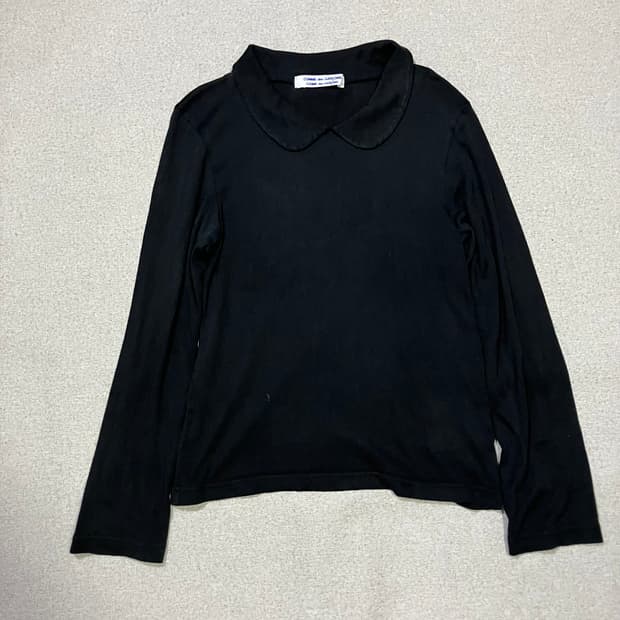 [S] 꼼데가르송 꼼데가르송 라운드 칼라 롱슬리브 블랙
