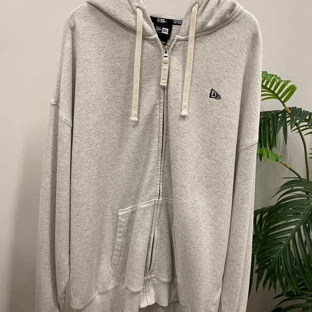 뉴에라 후드집업 오트밀