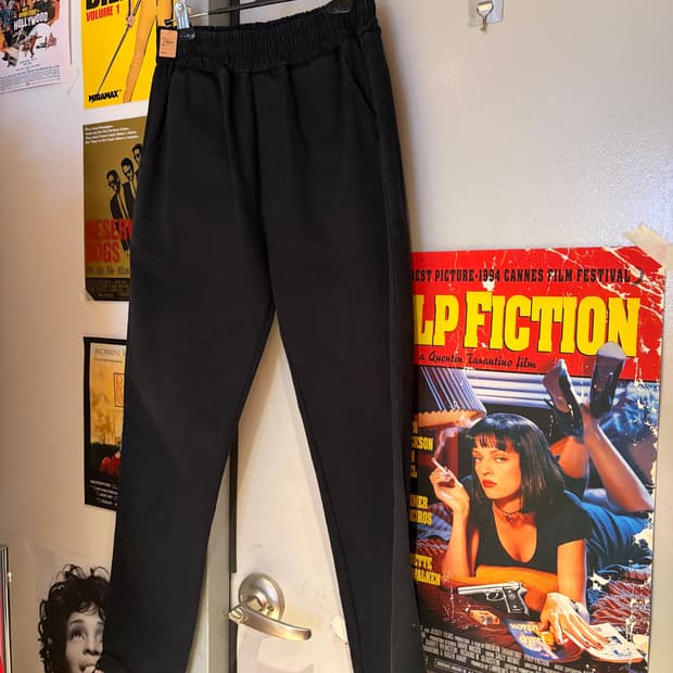 마락 밴딩 블랙 조거 팬츠