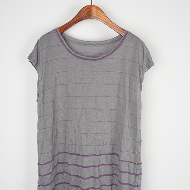 ISSEY MIYAKE ME sheer mesh sleeveless