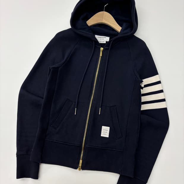 Thom Browne 톰브라운 네이비 후드집업