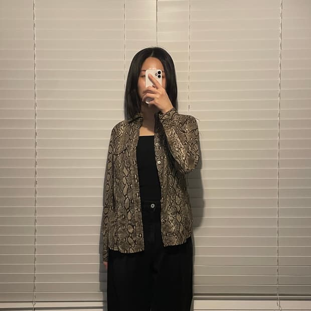 마이클코어스 파이톤 셔츠