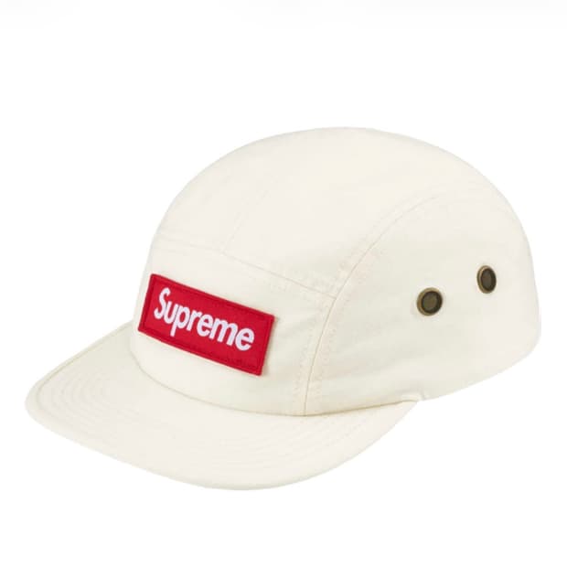 슈프림 x 주욕 캠프캡 화이트 - 25SS