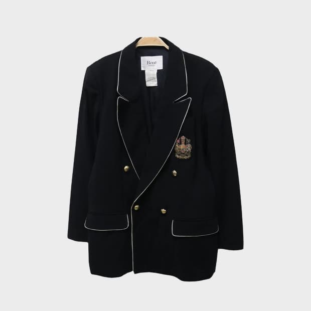 RENE LEZARD 울 혼방 프레피룩 자켓 60640