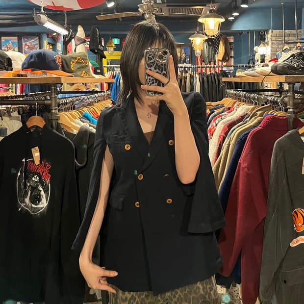 Comme des garcons 꼼데가르송 케이프 블레이저