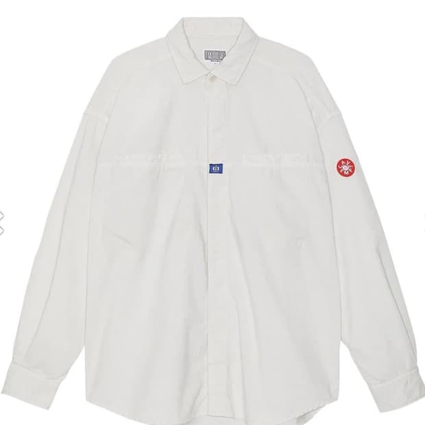 XL) 카브엠트 오버다이 코듀로이 빅 셔츠 화이트 새상품