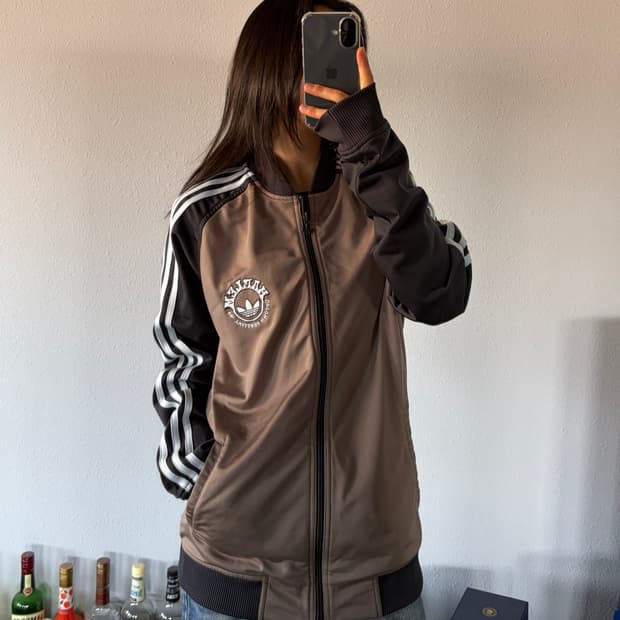 [S]아디다스 업타운 페스티벌 브라운 트랙탑 져지