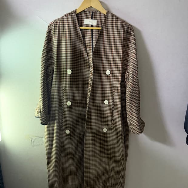 시스템 여성 오픈형 오버핏 트렌치코트 (프리)