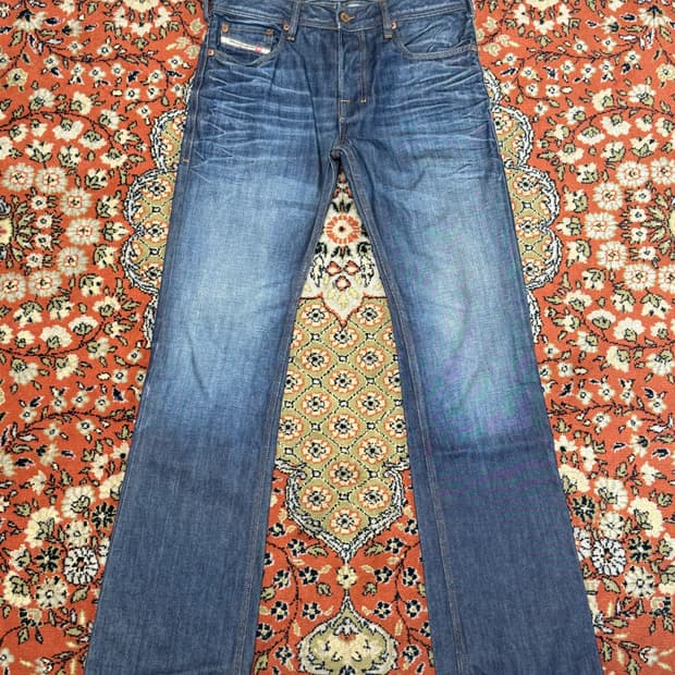 디젤 자티니 0073N 부츠컷 플레어진 데님팬츠 28x32