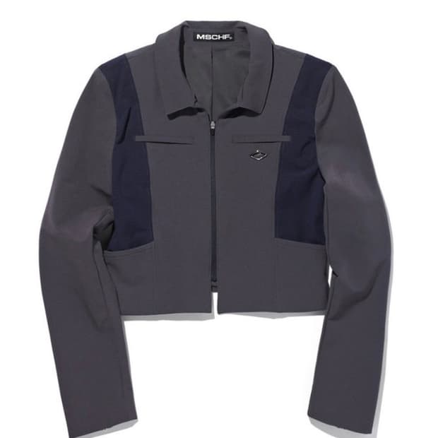 미스치프 UNIFORM ZIP UP JACKET (CHARCOAL)