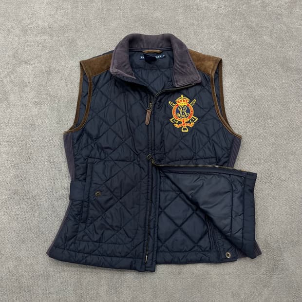 M 폴로 랄프로렌 네이비 퀄팅 베스트