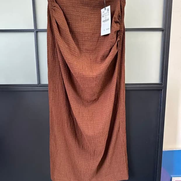 새상품/ 자라 zara 셔링 드레이핑 롱 스커트
