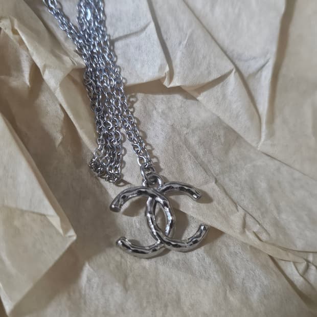 샤넬 정품 스컬 CC 남자 목걸이 남여공용 업사이클링