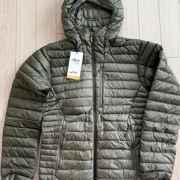 [L] Rab 랩 마이크로라이트 알파인 경량 패딩 카키 새상품