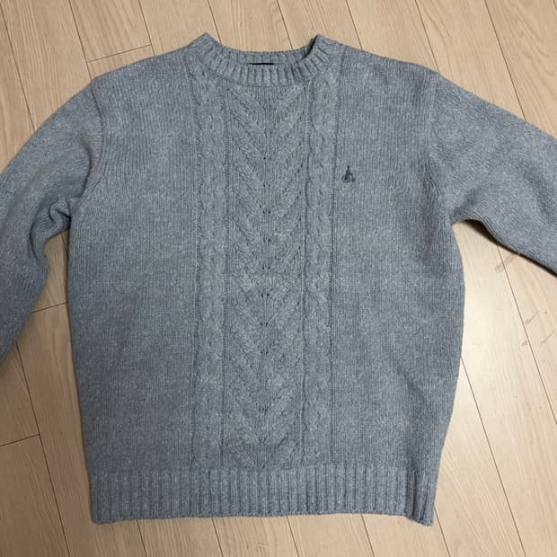 빈폴 로고 케이블니트 95