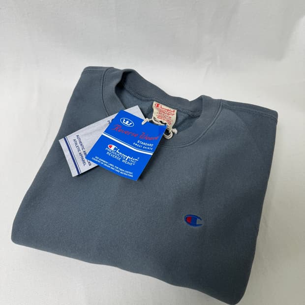 새제품 챔피온 리버스 위브 맨투맨 블루택 M