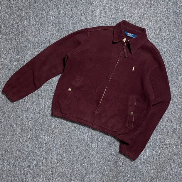🌊Polo Polatec burgundy swingtop jacket