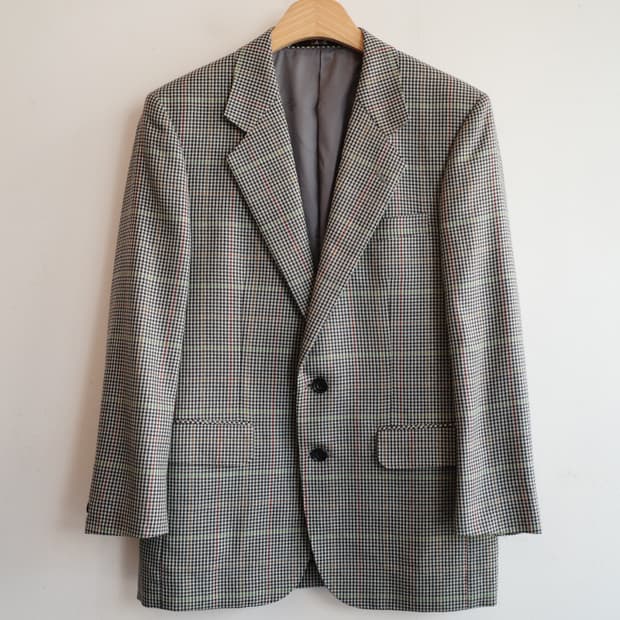 DAKS 닥스 울 체크패턴 자켓 