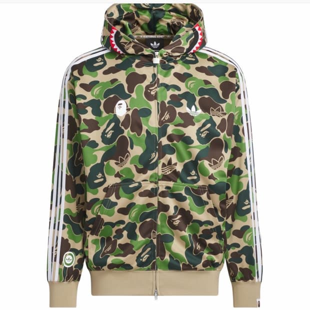 (US) 아디다스 베이프 샤크 트랙 후드 자켓 L 