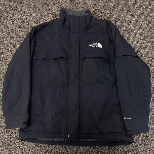 노스페이스 투포켓 Hyvent 바람막이 자켓 블랙 M