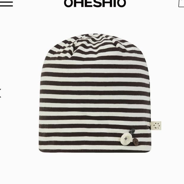 오헤시오 리버시블 버튼 비니 (새상품)